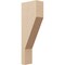 Ekena Millwork 5"W x 10"D x 30"H Thin Clemmons Rough Cedar Woodgrain TimberThane Corbel, Primed Tan CORUR05X10X30CLERCPR - alternate 1
